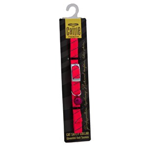 Cattie Ayarlanabilir Elastik Kedi Boyun Tasması 1 Cm X 30 Cm Pembe