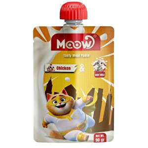 Moow Tavuklu Keçi Sütlü Kedi Et Ezmesi 90 Gr