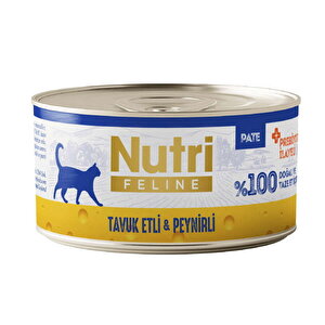 Nutri Feline Pate Tavuk Etli Ve Peynirli Tahılsız Kedi Konservesi 70 Gr