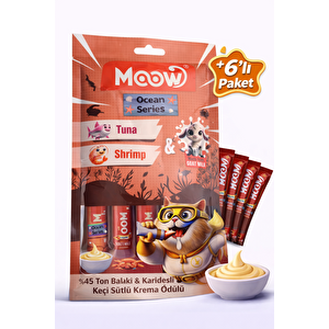Ton Balıklı Karidesli Keçi Sütlü Kedi Krema Ödülü 6x12g