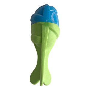 Playfull Sağlam Plastik Sesli Balık Köpek Oyuncağı 13 X 5 Cm Mavi Yeşil