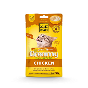 Delibon Krema Kedi Ödül Maması 15g 5 Adet Tavuklu