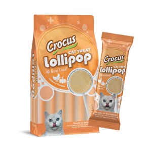 Crocus Tavuklu Ve Bal Kabaklı Kedi Lolipop 10 Lu Paket ( 10x1,4 Gr )