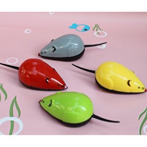 Çek Bırak Renkli Hareketli Fare Premium 9×3.5×3cm Karışık Renklerde 1 Adet