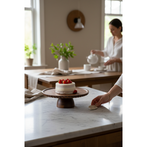 Akayev Akasya 28 Cm Kenar Detaylı Pasta Standı