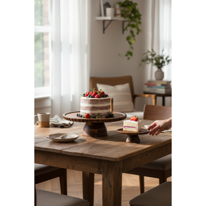 Akayev Akasya 28 Cm Kenar Detaylı Pasta Standı