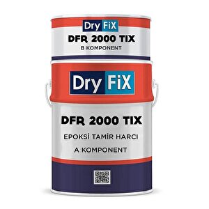 Dryfix Dfr 2000 Tiksotropik Epoksi Tamir Harcı Epoksi Macun 5 Kg
