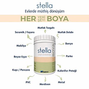 Bianca Stella Su Bazlı Saf Akrilik Boya 1 Lt Beyaz