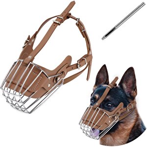 Karamel Pet İri Irk Metal Köpek Ağızlığı 43 Cm Xxl