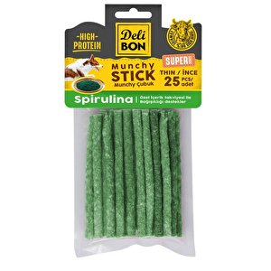 Delibon Super Munchy Çubuk - Spirulinalı İnce 25 Adet