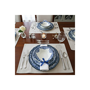 Porser Velour Navy Fulya Yemek Seti 24 Parça