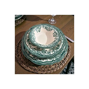 Porser Velour Green Fulya Yemek Seti 24 Parça