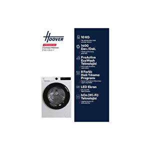 Hbr 410bl10-17 10 Kg Wi-fi Bağlantılı 1400 Devir Çamaşır Makinesi