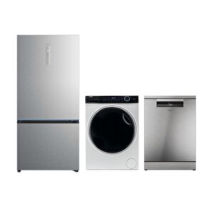3'lü Beyaz Eşya Set İnox (hdr5818dnss-hwd120-b14979s-xf4a4m4px)
