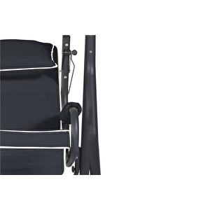 Salvia 3 Kişilik Bahçe Balkon Teras Salıncağı - Antrasit