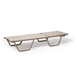 Asos Alüminyum Fileli Şezlong - Cappuccino