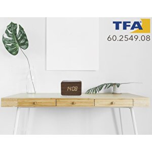 60.2549.08 Ahşap Termometre Saat