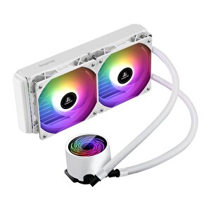 Segotep Bevere 240 Argb Beyaz Sivi İşlemci̇ Soğutucusu (am5 Ve Lga1700 Uyumlu)