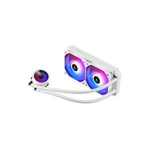 Segotep Bevere 240 Argb Beyaz Sivi İşlemci̇ Soğutucusu (am5 Ve Lga1700 Uyumlu)