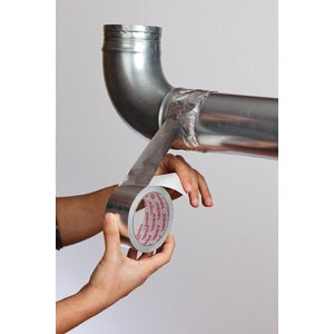 Omeyva Alüminyum Bant Soba Boru Yanmaz Tamir Bandı / 45 Mm X 20 Metre - 5 Rulo