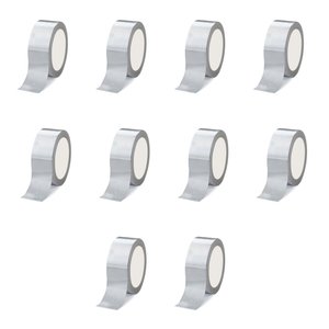 Omeyva Takviyeli Tamir Bandı - İzolasyon Onarım Çadır Bandı - Gri - 48 Mm X 10 Yrd - 10 Rulo