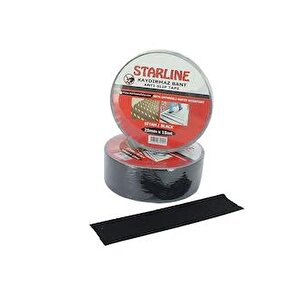 Kaydırmaz Bant 25 Mm 15 Metre Siyah Renk Yüksek Tutuş Starline Marka  Suya Dayanıklı