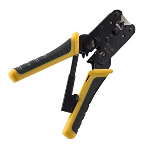 Yeskit Yk-2101n 3'ü 1 Arada Rj45 Kesme, Soyma Ve Konnektör Çakma Seti Kablo Sıkma Pensesi