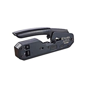 Powermaster Yk-668 Çok Fonksiyonlu Rj11 Rj12 Rj45 3in1 Kablo Kesme - Soyma - Konnektör Çakma Pensesi