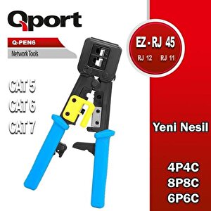 Qport Q-pen6 Rj11,rj12,rj45 Yeni Nesil Pense