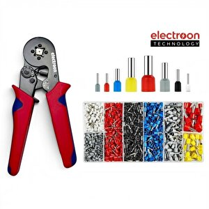 Hsc8 6-4a Terminal Sıkma Pensesi +1150parça Kablo Pabucu Set