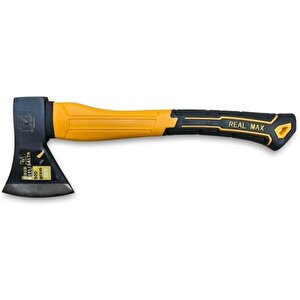 1. Kalite Fiber Saplı Balta 500 Gr - Ergonomik Kaymaz Saplı Küçük El Baltası, Kamp, Avcılık, Bahçe Ve Odun Kırma Baltası, Karbon