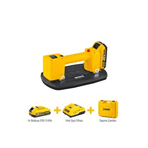 Sgs5418 Akülü Vakumlu Serami̇k Cam Ahşap Vantuzu 20 Volt 2 Amper 200 Kg