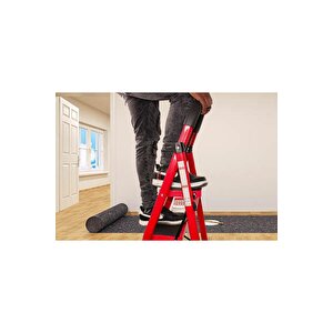 6 Basamaklı Lüks Katlanır Ev Tipi Merdiven – Geniş Kaymaz Basamaklı 150 Kg