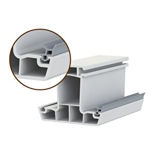 Kalın Fitil Pvc Kapı Pencere Contası Pvc Doğrama Fitili Kalın Model 7 Mm 25 Metre Gri Uk03