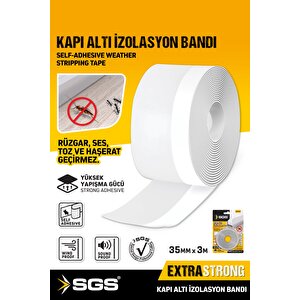 Sgs1243 Kapi Alti İzolasyon Bandi 35 Mm*3 Mt Yüksek Yapişma Gücü
