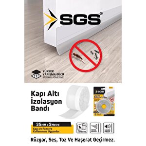 Sgs1243 Kapi Alti İzolasyon Bandi 35 Mm*3 Mt Yüksek Yapişma Gücü