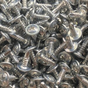Rysb 3.9x19 Mm 1000 Adet Beyaz Pul Başlı Matkap Uçlu Vida Otomatik Vida