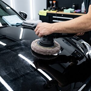 Ultra Soft Seri %100 Doğal Kuzu Postu Polisaj Keçesi 130 Mm Antrasit