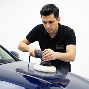 Performans Seri %100 Doğal Kuzu Postu Polisaj Keçesi 180 Mm Beyaz