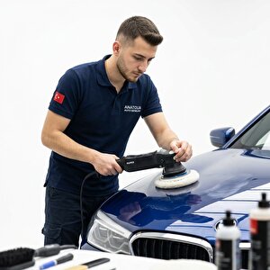 Performans Seri %100 Doğal Kuzu Postu Polisaj Keçesi 130 Mm Beyaz