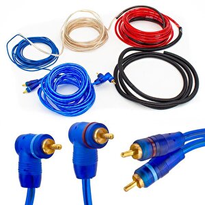 Magicvoice Mv-2760 8ga Profesyonel Oto Amfi Güç Bağlantı Montaj Kablo Seti