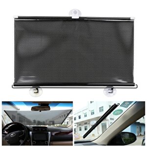 Sunup Sn-22132 Araç İçi Otomatik Geri Sarımlı Katlanabilir Gözenekli Güneşlik 40x125cm