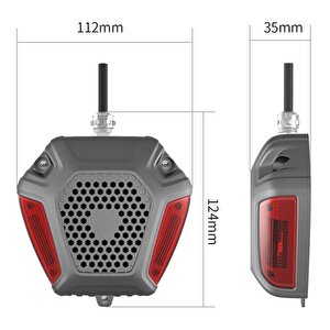 Powermaster Pm-21671 Tır - Kamyon Kör Nokta Uyarı Ve Acil Aydınlatma Cihazı - Sensörsüz (türkçe Dil)