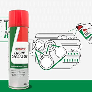 Engine Degreaser Motor Temizleyici Sprey 500 Ml Su İçermez Elektronik Aksam Uyumlu