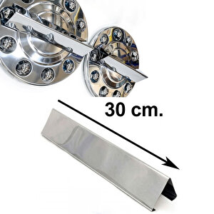 Universal Piramit Jant Kapağı Fırfırı 4'lü Set 30cm Krom Metal Profil-piramit Fırfır