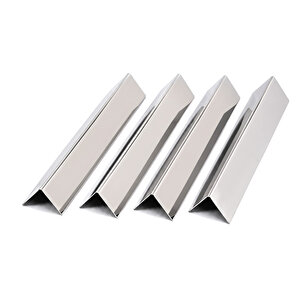 Universal Piramit Jant Kapağı Fırfırı 4'lü Set 20cm Krom Metal Profil-piramit Fırfır