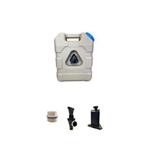 Su Tanki Bi̇don Plasti̇k 21 Lt Bağlanti Braketi̇yle Takim Bej