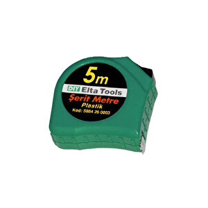 Elta 5 Metre Plasti̇k Gövdeli̇ Şeri̇t Metre – Ki̇li̇tli̇ Mekani̇k Metre