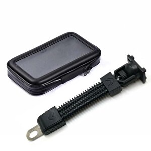 Telefon Tutucu Motosiklet Deri Fermuarlı 18x10cm