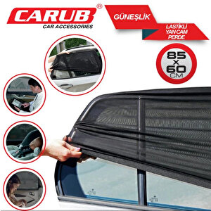 Perde Güneşlik Yancam Lastikli+cırtlı 85x60